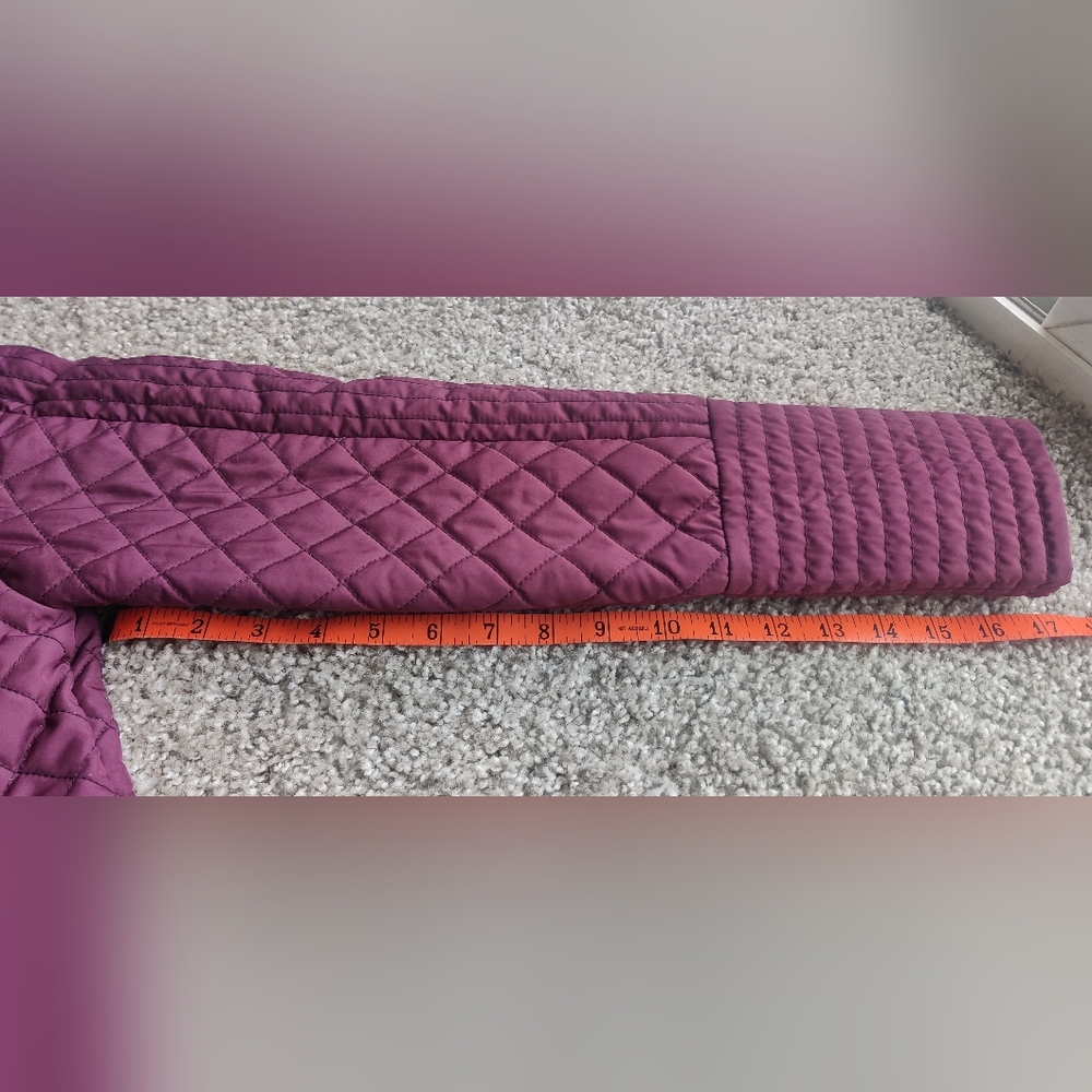 Lija Quilted Golf Burgundy Jacket - Picture 8 of 9